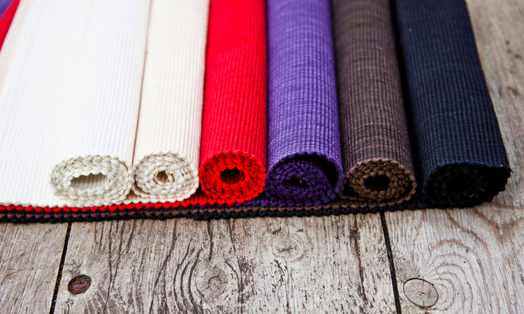 Collection Cotton Yoga Mats in Multiple Colors