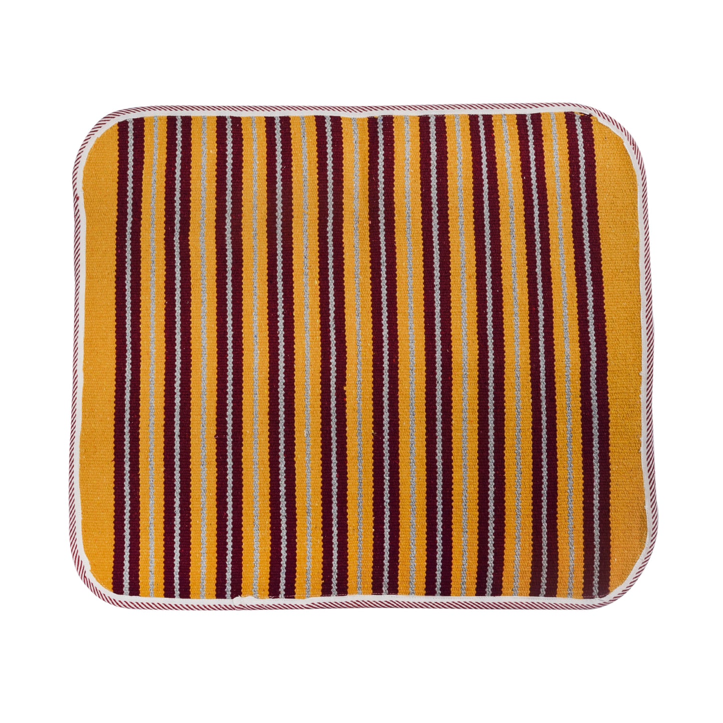 Cosmorugs Handwoven Cotton Puja Mats 2x2 Feet 3mm Thick