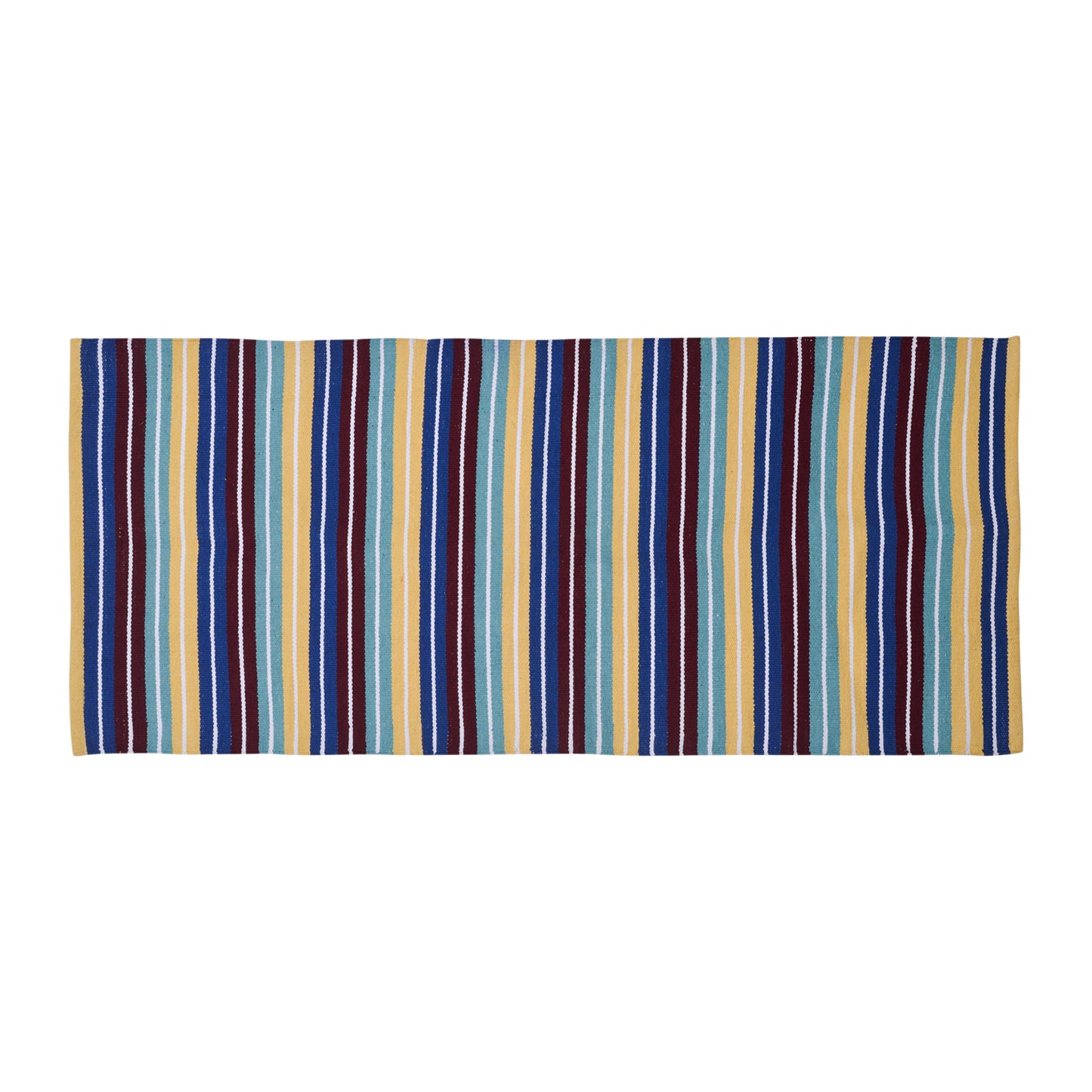 Cosmorugs Eco-friendly Cotton Stripes Dhurries 4x6 feet