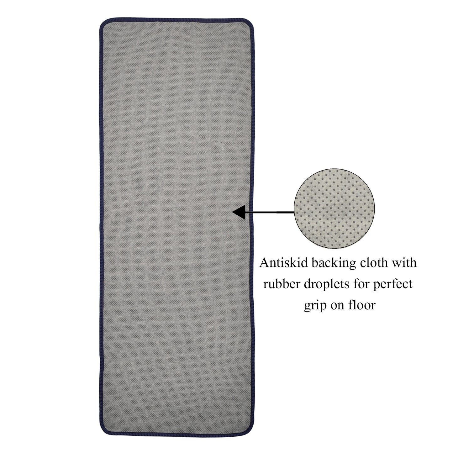 Cosmorugs Maroon Anti-Slip Cotton Yoga Mats 10mm with Horizontal Lines