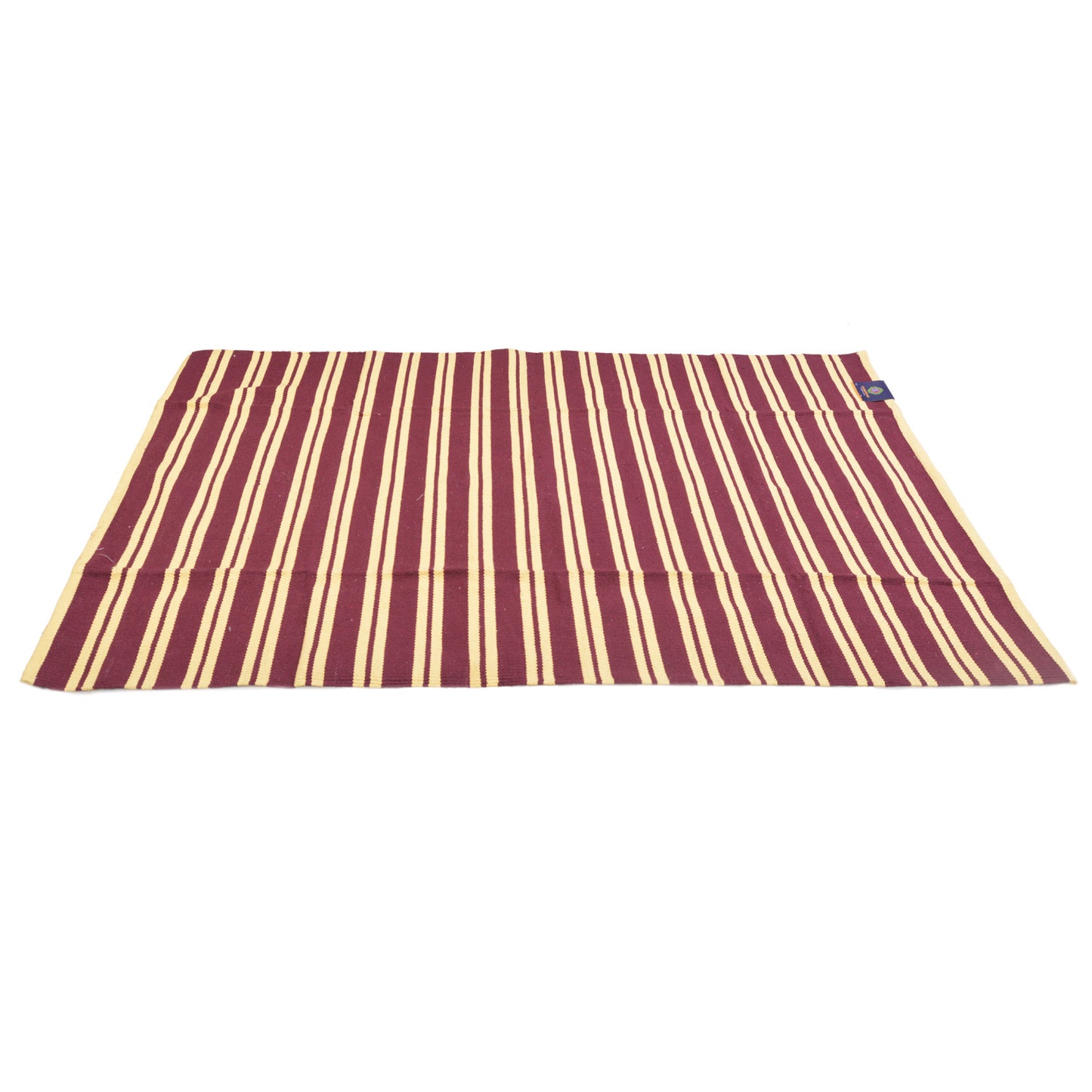 Cosmorugs Eco-friendly Cotton Stripes Dhurries 4x6 feet