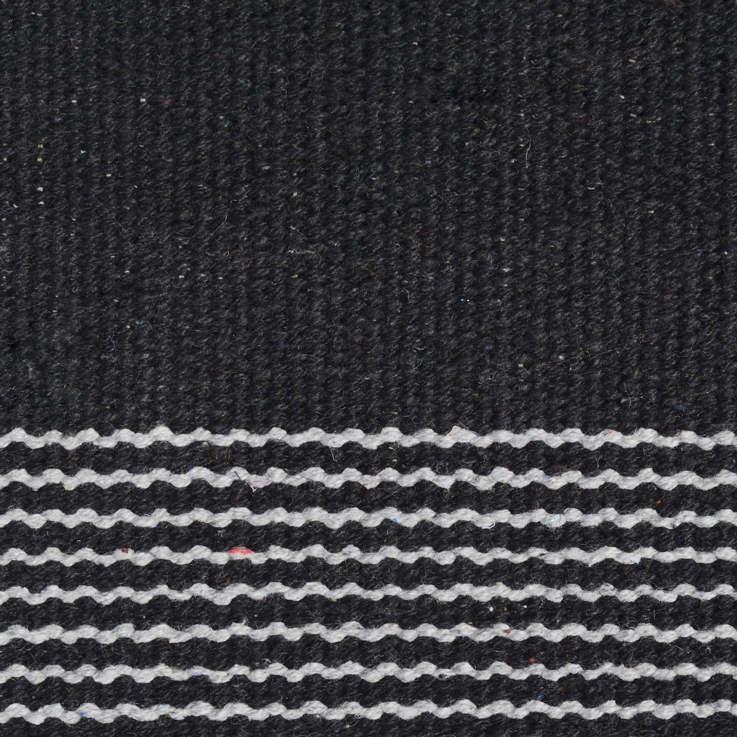 Cosmorugs Antiskid Cotton Yoga Mats Rubber Backed Black Grey 4mm Thick
