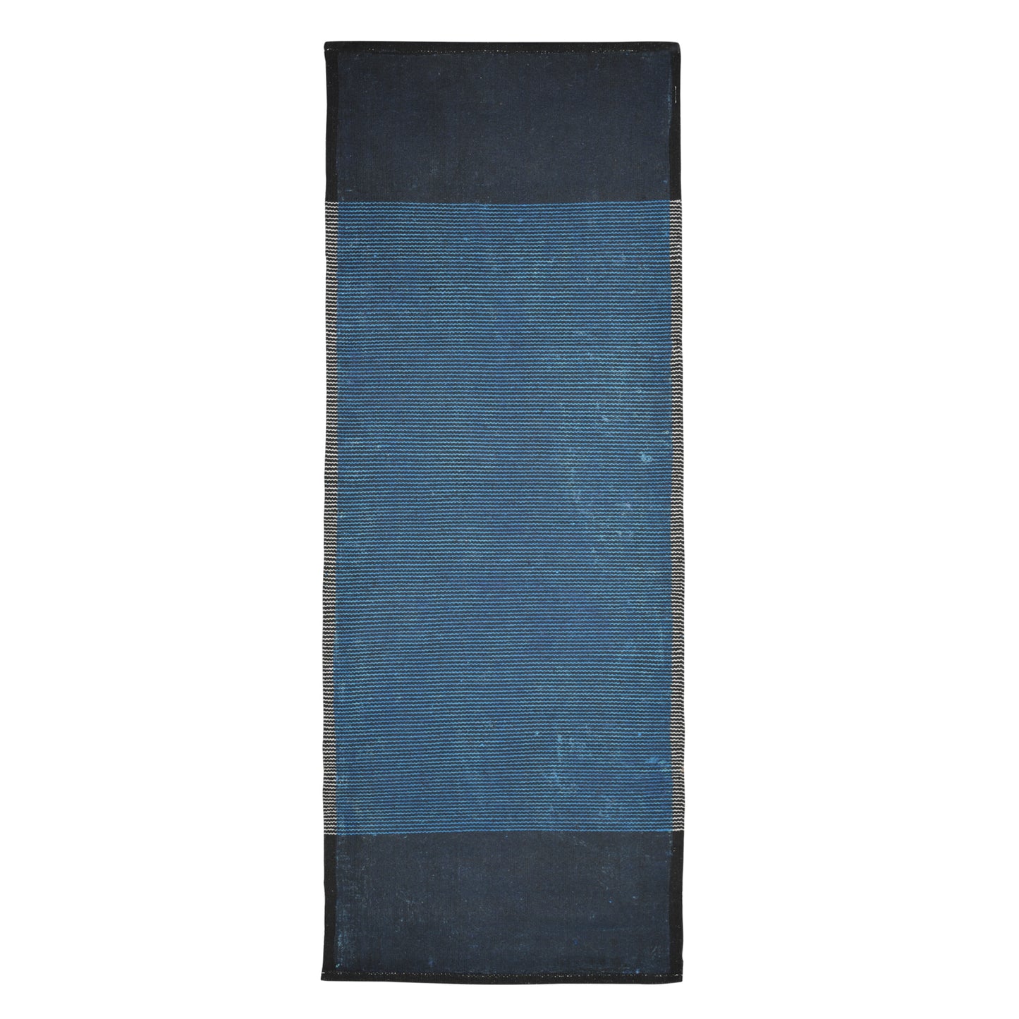 Cosmorugs Antiskid Cotton Yoga Mats Rubber Backed Black Grey 4mm Thick