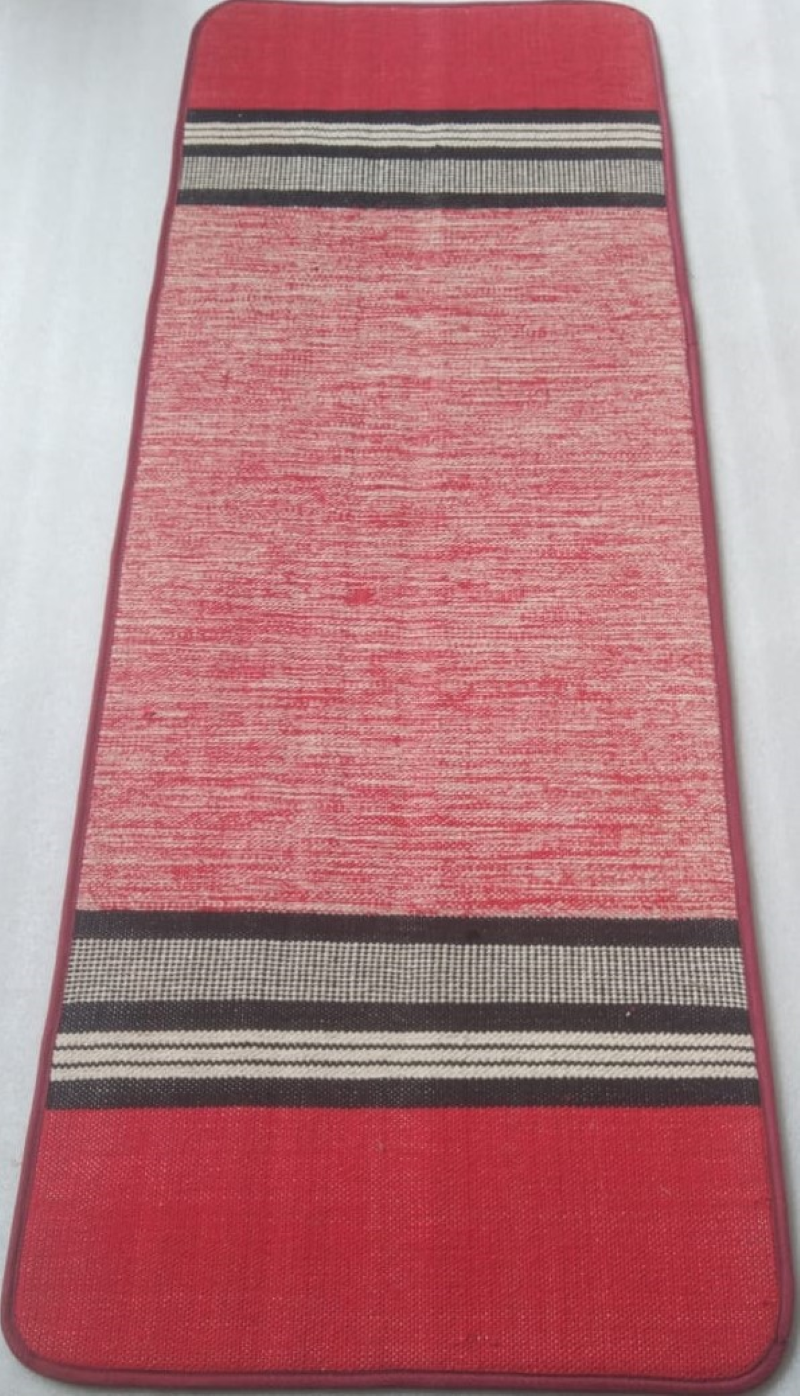 Red and White Color Yoga mat