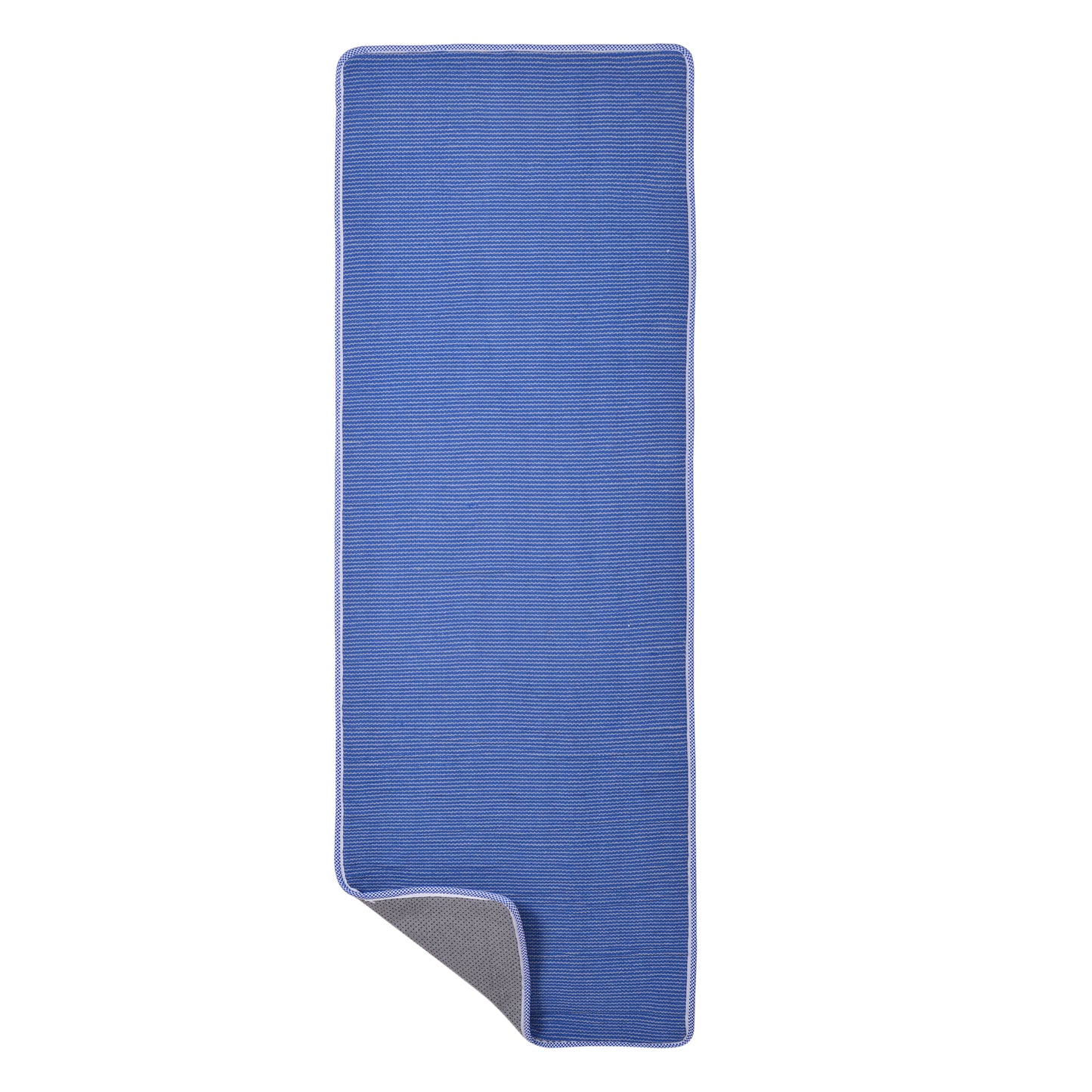 Cosmorugs Antiskid Cotton Yoga Mats Maroon and Grey Lines 10mm Thick