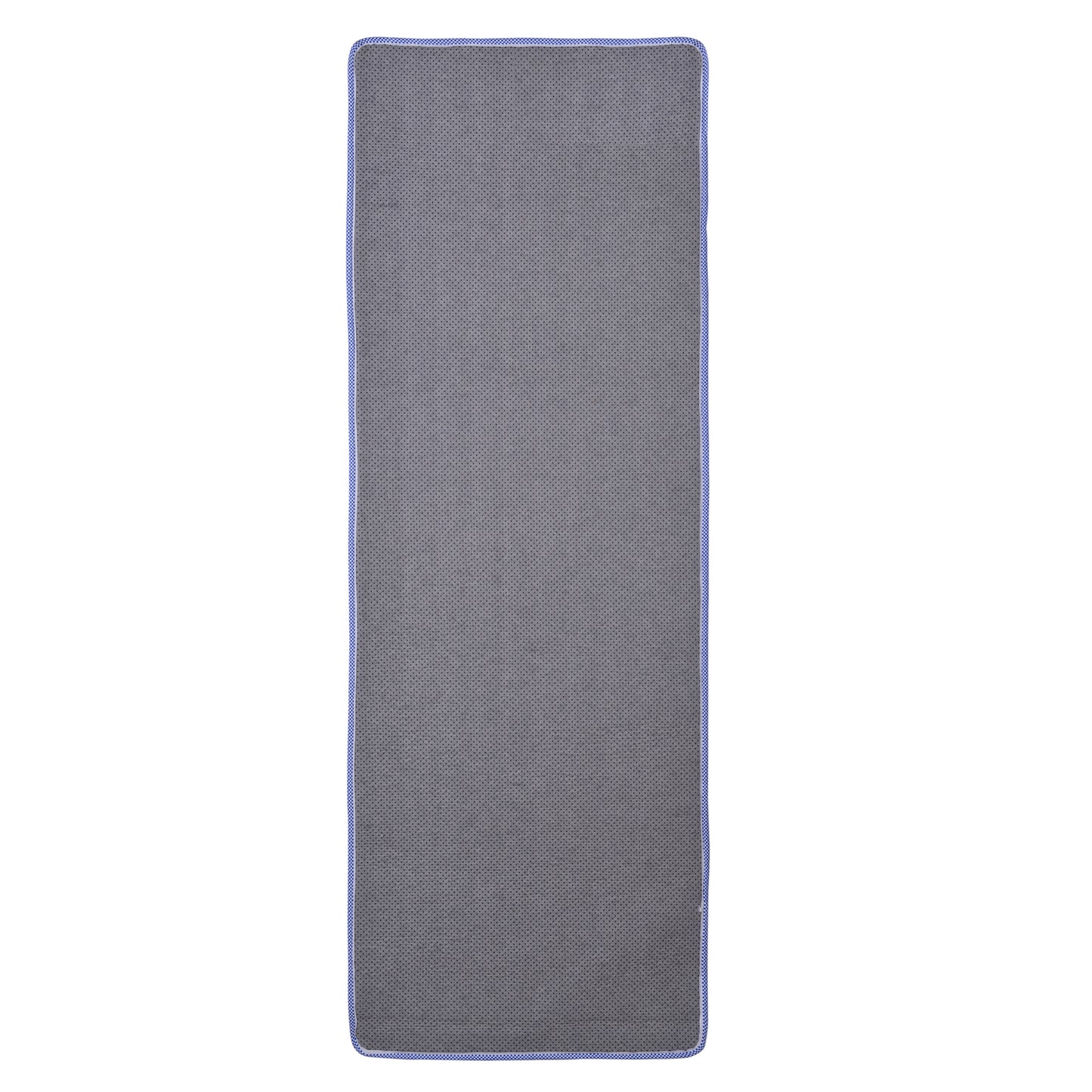 Cosmorugs Antiskid Cotton Yoga Mats Maroon and Grey Lines 10mm Thick