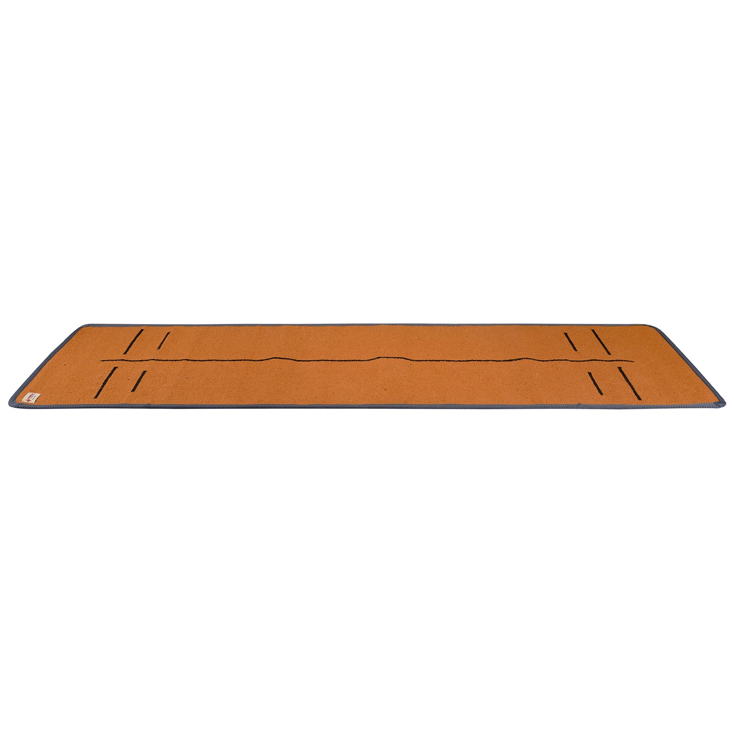 Cosmorugs Antiskid Rubber Backing Cotton Yoga Mat with Alignment Line