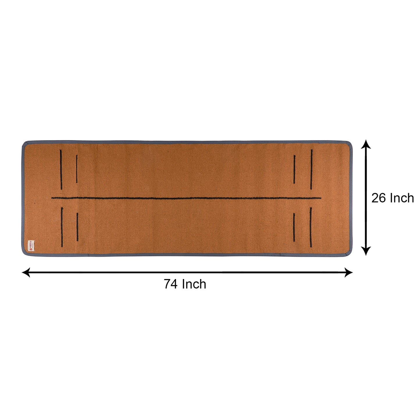 Cosmorugs Cloth Backed Yoga Mats with Alignment Lines for Perfect Grip