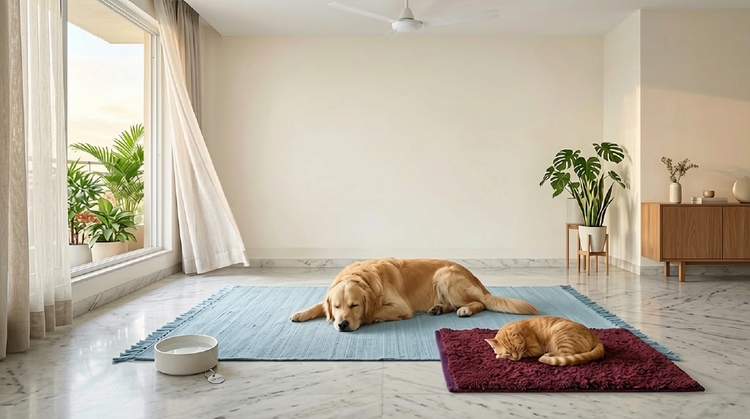 Premium Cotton Pet Mats For Dogs & Cats