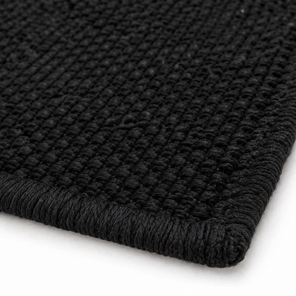 Cosmorugs Handwoven Cotton Pet Mat – Black | 4mm Thick
