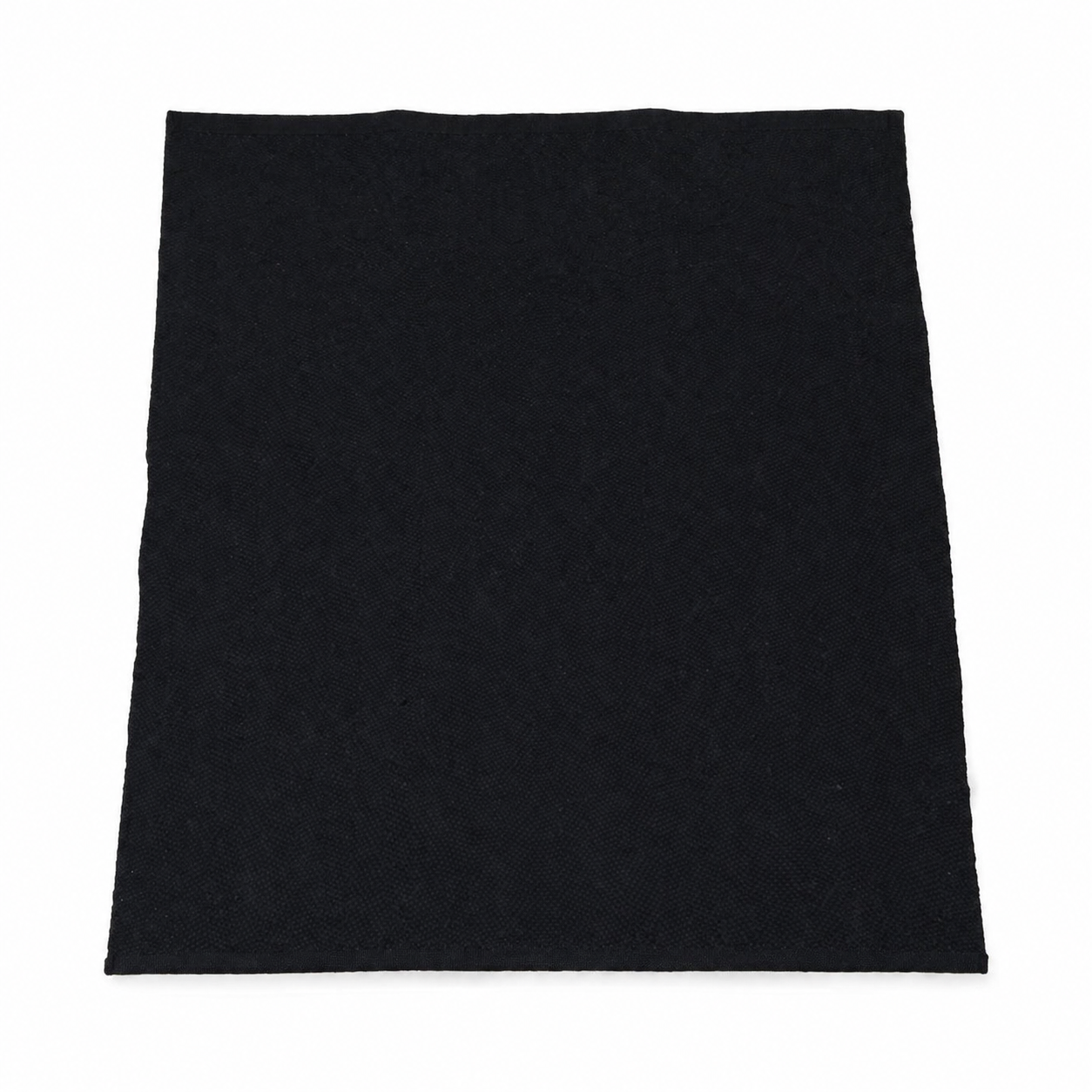 Cosmorugs Handwoven Cotton Pet Mat – Black | 4mm Thick