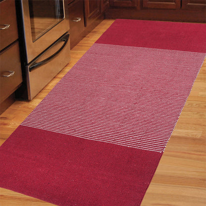 Cosmorug Premium Quality Striped and Lined Cotton Kitchen Mats
