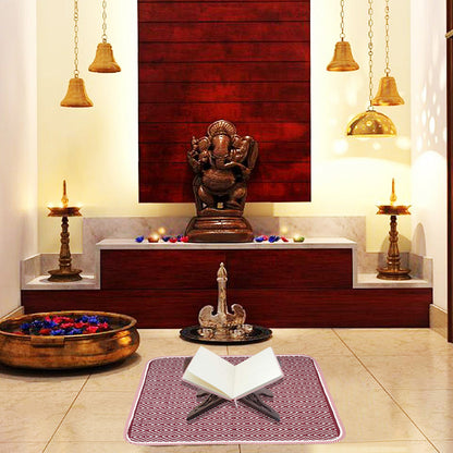 Cosmorugs Designer Handwoven 5mm Thick Cotton Puja Mats