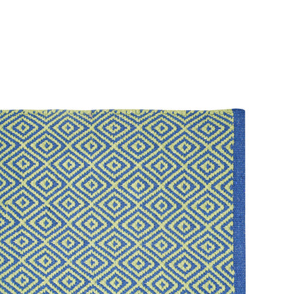 Cosmorugs Designer Cotton Kitchen Mats Blue and Light Green Floor Mats