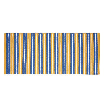 Cosmorug Premium Quality Striped and Lined Cotton Kitchen Mats