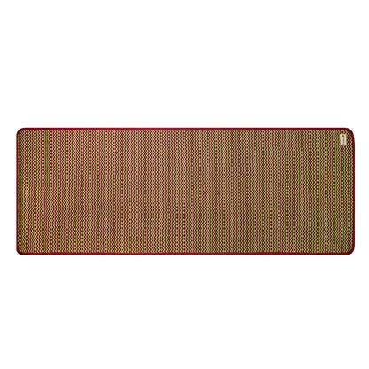 Cosmorugs 8mm Self Cushioning Antiskid Cotton Yoga Mats Maroon & Green