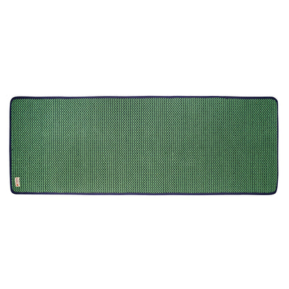 Cosmorugs 8mm Self Cushion Antiskid Cotton Yoga Mat Light & Dark Green