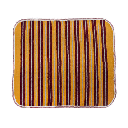 Cosmorugs Handwoven Cotton Puja Mats 2x2 Feet 3mm Thick