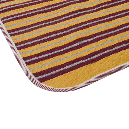 Cosmorugs Handwoven Cotton Puja Mats 2x2 Feet 3mm Thick