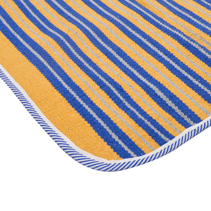 Cosmorugs Handwoven Cotton Puja Mats 2x2 Feet 3mm Thick