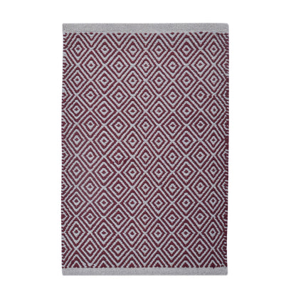 Maroon and Grey Diamond