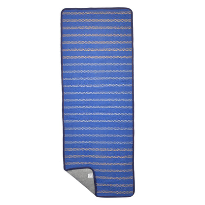 Cosmorugs Maroon Anti-Slip Cotton Yoga Mats 10mm with Horizontal Lines