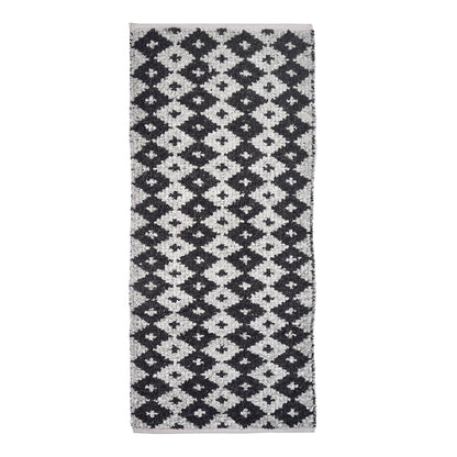 Cosmorugs Handloom Fancy Antiskid Cotton Feather Yarn Bed Side Runners