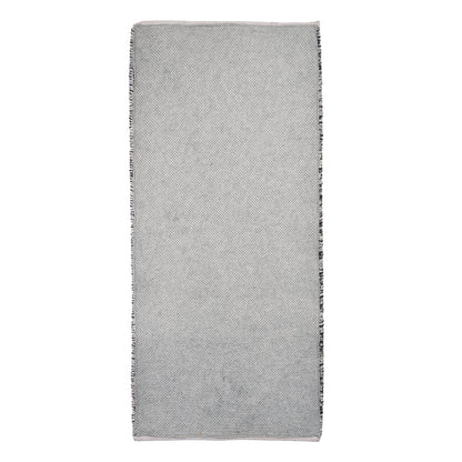 Cosmorugs Handwoven Cotton Bed Side Runner with Cut Piles Red & Yellow