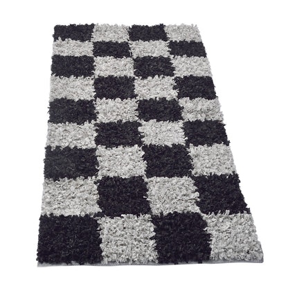 Cosmorugs Handwoven Cotton Polyester Yarn Antiskid Bed Runner Cut Pile