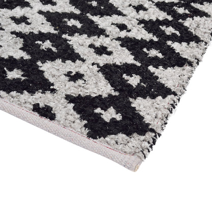 Cosmorugs Handloom Fancy Antiskid Cotton Feather Yarn Bed Side Runners