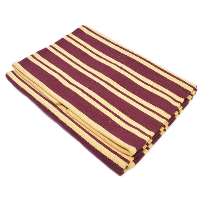 Cosmorugs Eco-friendly Cotton Stripes Dhurries 4x6 feet