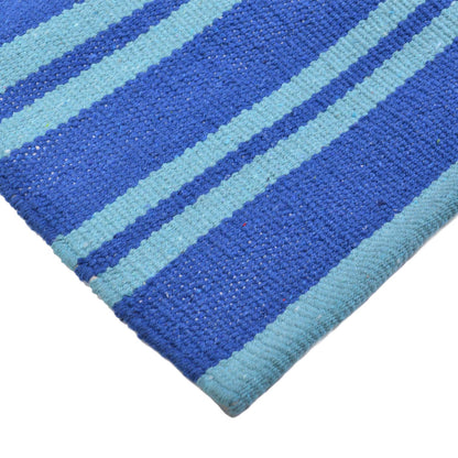 Cosmorugs Eco-friendly Cotton Stripes Dhurries 4x6 feet