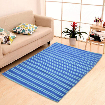 Cosmorugs Eco-friendly Cotton Stripes Dhurries 4x6 feet
