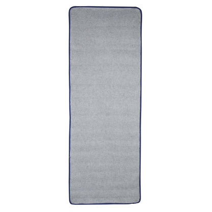 Cosmorugs Antiskid Cloth backing Cotton Yoga Mats Green with Grey Line