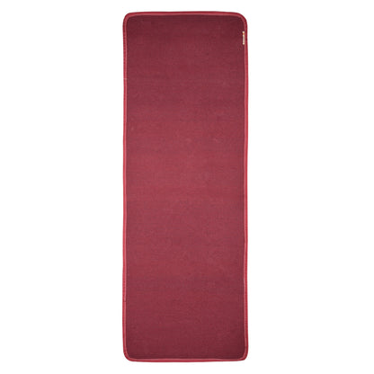 Cosmorugs Antiskid Cotton Yoga Mat Maroon with Cloth Backing 6mm Thick