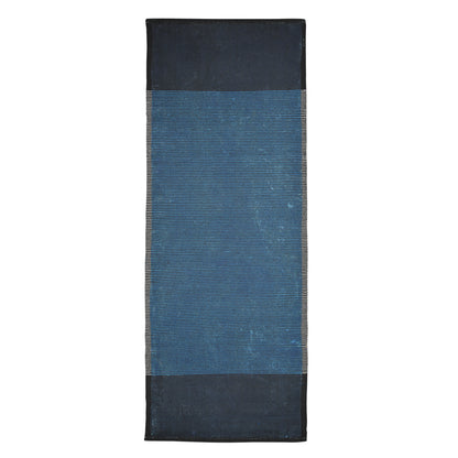 Cosmorugs Antiskid Cotton Yoga Mats Rubber Backed Black Grey 4mm Thick