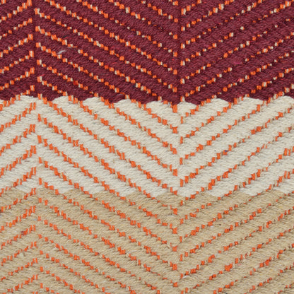 Cosmorugs Antiskid Cotton Yoga Mats 8mm Thick Maroon and Beige Colors