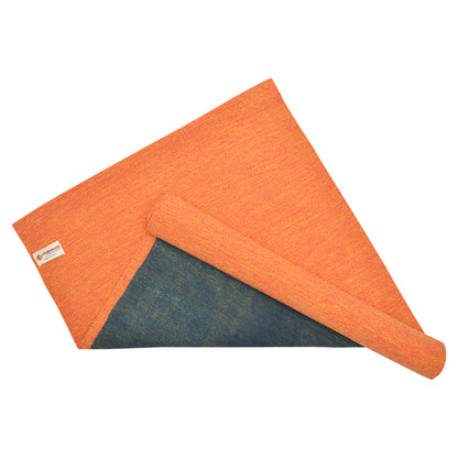 Cosmorugs Antiskid Rubber Backed Ecofriendly Cotton Yoga Mat Mix Color
