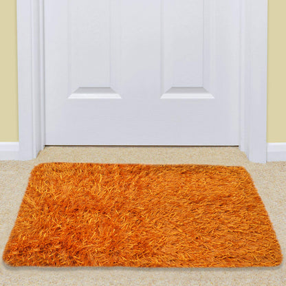 Cosmorugs Handwoven Cotton Door Mats with 1-Inch High Polyester Fur