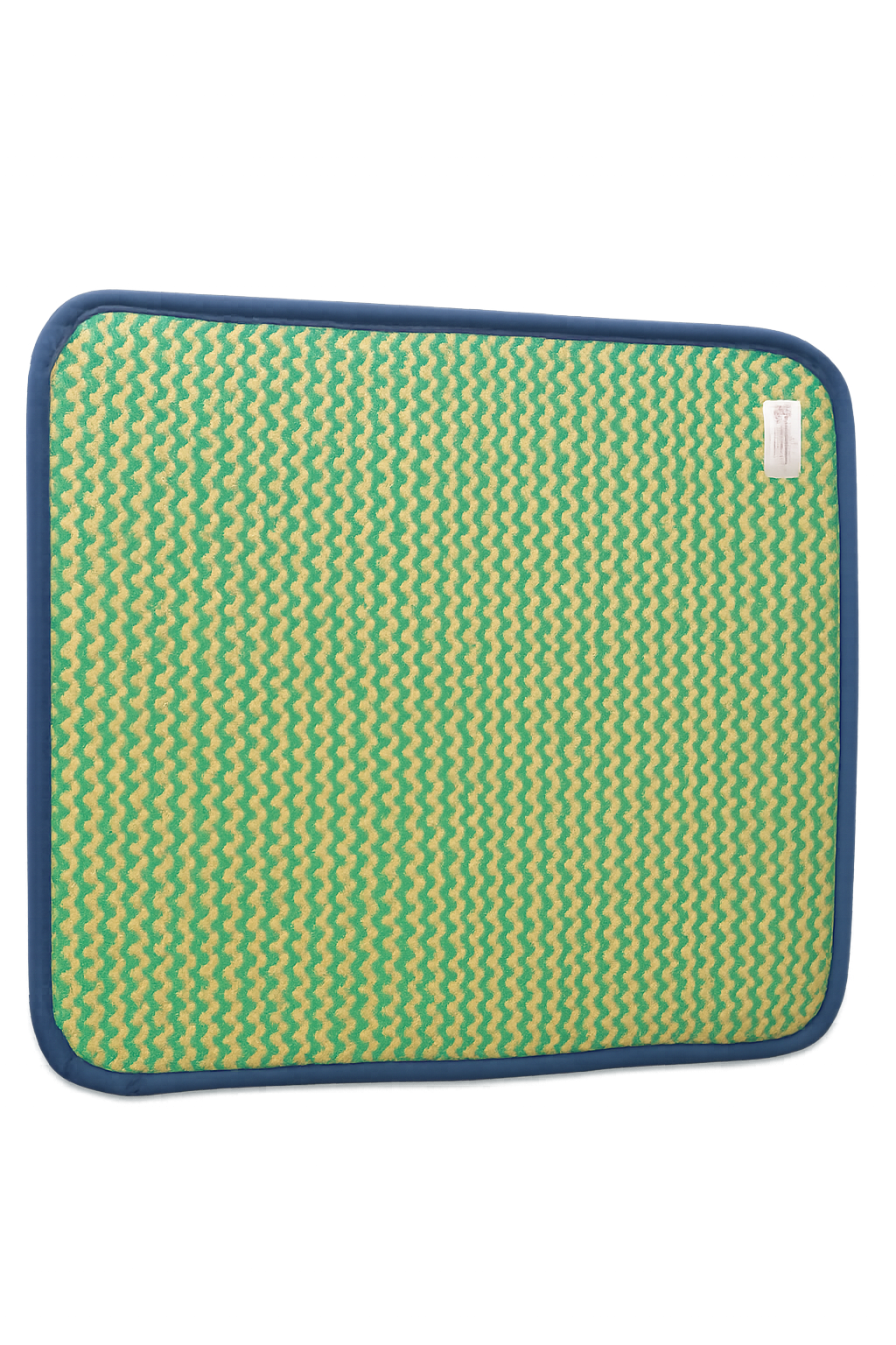 Cosmorugs Cotton Puja Mats 2x2 feet Light Green and Yellow Color