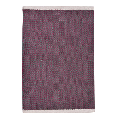 Cosmorugs Crafted for Luxury Premium Cotton Door Mat in Maroon & Green