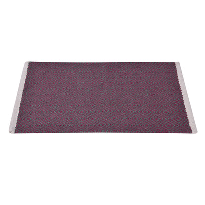 Cosmorugs Crafted for Luxury Premium Cotton Door Mat in Maroon & Green