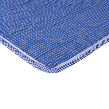 Cosmorugs Antiskid Cotton Cushion Yoga Mats & 12mm Thick Blue and Grey