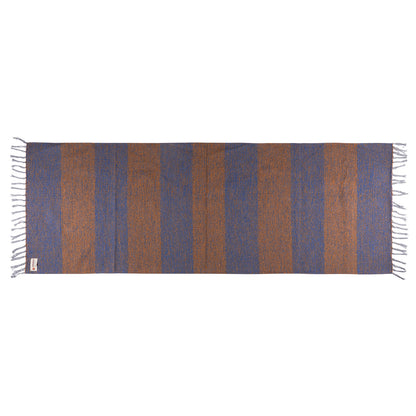 Cosmorugs Cotton Striped Yoga Mat Blue and Maroon Mixed Color Open End
