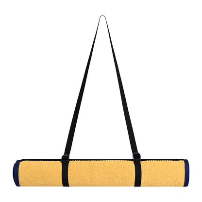 Cosmorugs Cotton Yoga Mats with Rubber Backing, Belt and Antiskid Grip