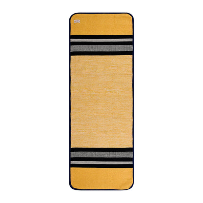 Cosmorugs Cotton Yoga Mats with Rubber Backing, Belt and Antiskid Grip