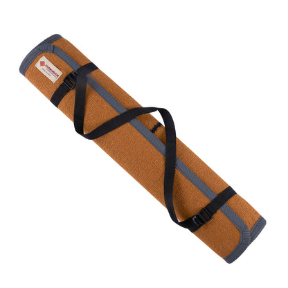 Cosmorugs Antiskid Rubber Backing Cotton Yoga Mat with Alignment Line