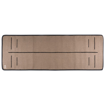 Cosmorugs Antiskid Rubber Backing Cotton Yoga Mat with Alignment Line