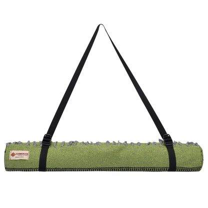Cosmorugs Premium Cotton Yoga Mat with Hand Design 3mm Thick & Durable