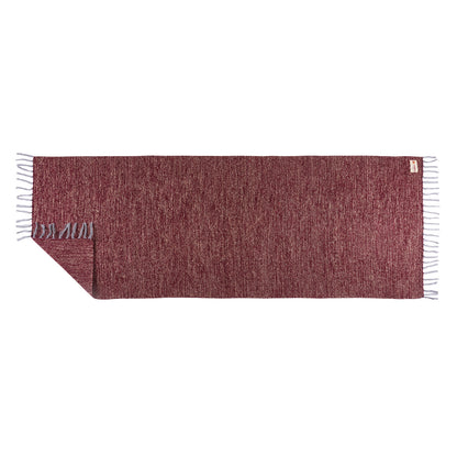Cosmorugs Cotton Yoga Mats Mix of Maroon and Beige Color with Open End